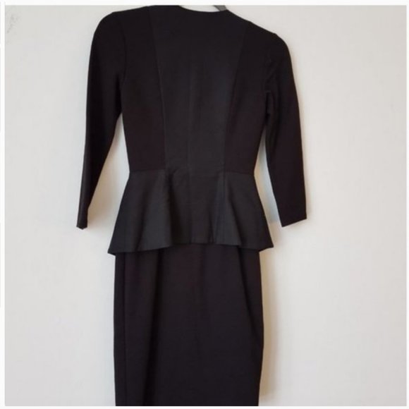 Ted Baker black Jamtye Structured Zip Dress size 0 nwot - Picture 5 of 16